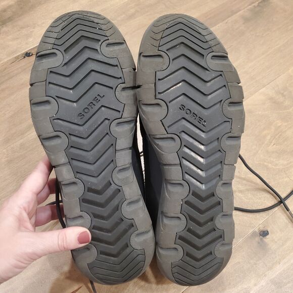 Sorel Explorer Waterproof Winter Boots, Black Gray, Men's 10 (Fits Like 9.5) - Picture 9 of 11